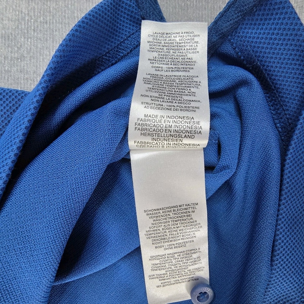 Columbia Polo Shirt Mens Large PFG Perfect‎ Cast Blue Vented Omni-Shade XM6930 - Picture 13 of 15